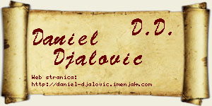 Daniel Đalović vizit kartica